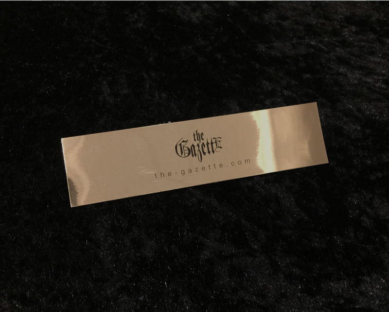 ＜Source：the GazettE Official Website＞